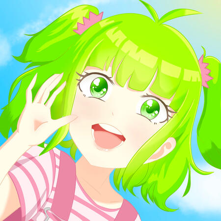 fully rendered bust-up